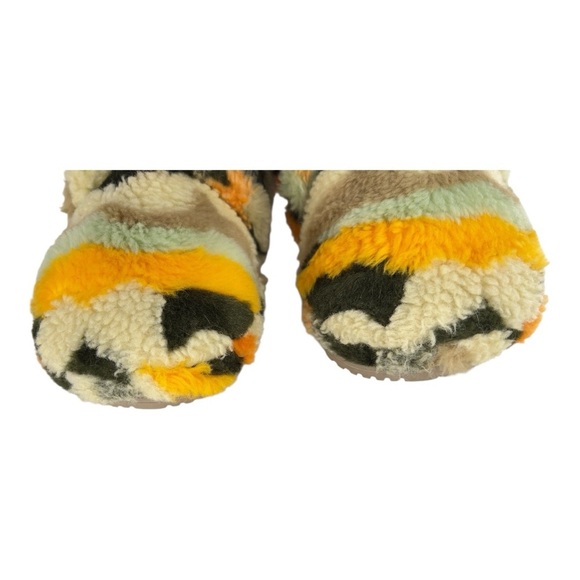 UGG Women's  All Gender Fluff It Cali Collage Olive Slippers Size 10 - Picture 8 of 9